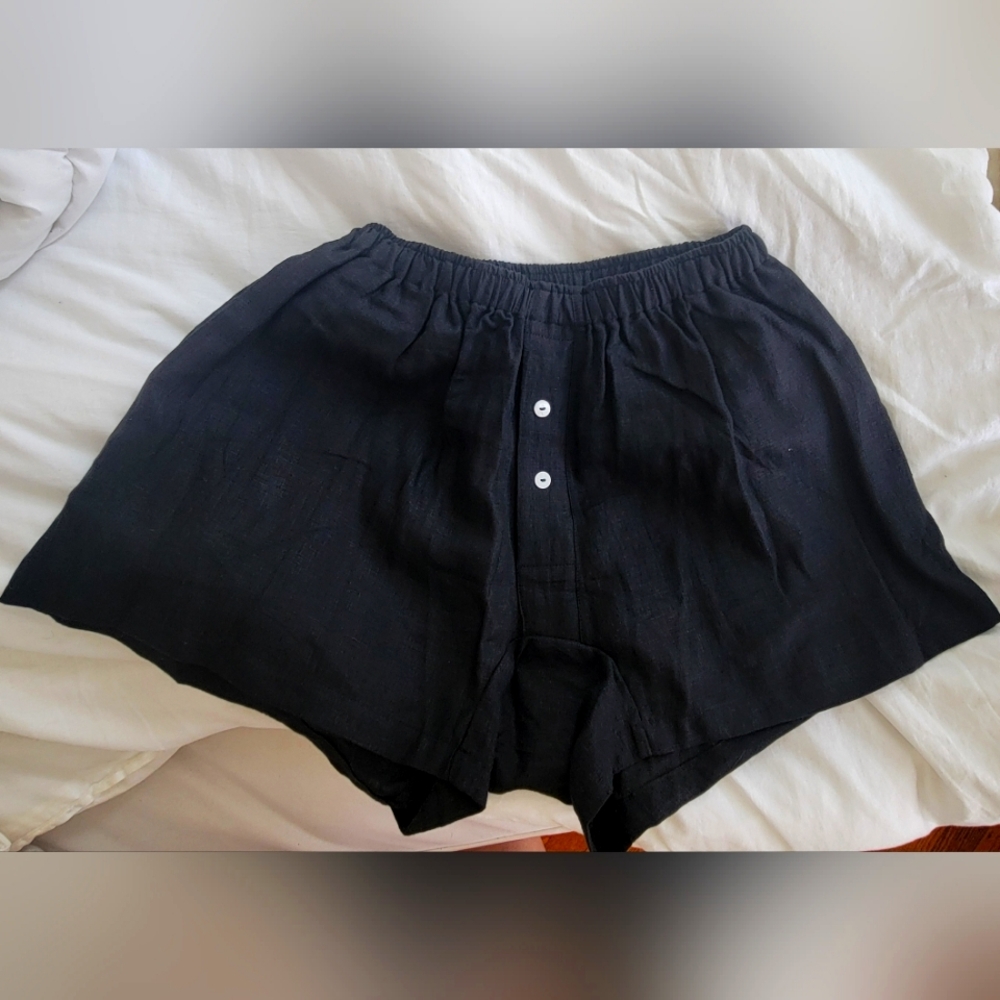 DEIJI STUDIOS linen boxer shorts NO OFFERS
